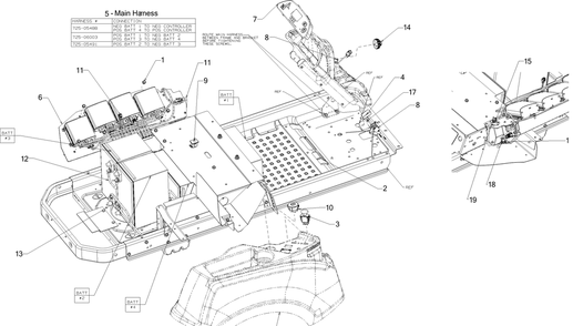 Part Location Diagram of 729-0147 Cub Cadet Electrical Connector